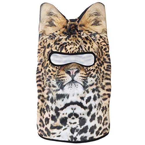 Image of WTACTFUL 3D Animal Ears Balaclava, Breathable Face Mask for Halloween