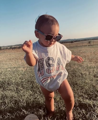 Twopumpkin 4th of July Baby Boy Girl Outfit Newborn Toddler Bubble Romper Retro Fourth Of July Clothes3