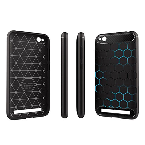 Image of MTT Carbon Fiber Texture Rugged Armor Back Case Cover for Redmi 4A (Hexagon 01)