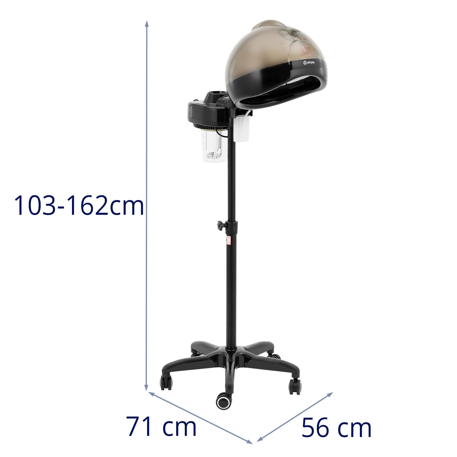 physa Casco vaporizzatore per capelli 750 W Timer 0,75 l
