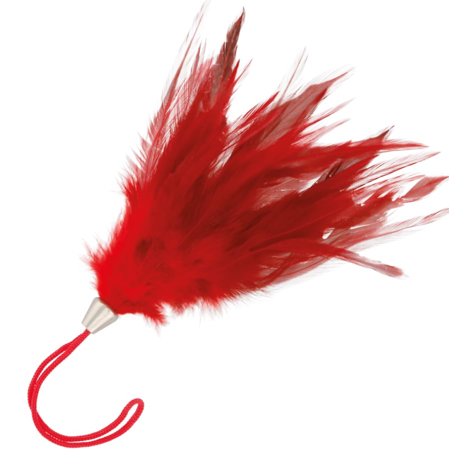 PLUMA ESTIMULADORA ROJA 13 CM