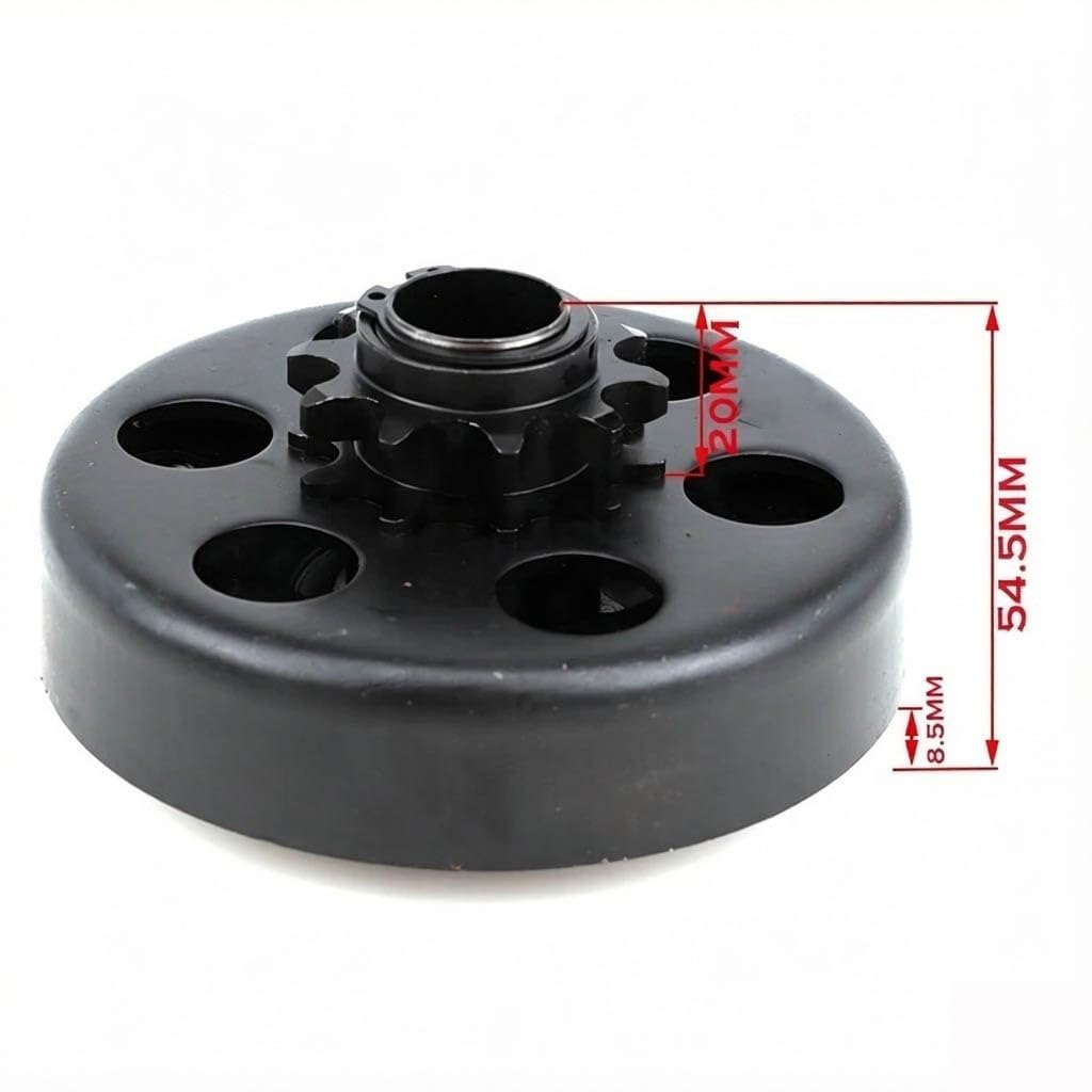 Embrague centrífugo 10T, Cadena 420/428, diámetro Interior de 20mm, Motor Go Kart 168F 152F | Embrague centrífugo automático de acero de 10 dientes for cadena 420/428(10T-20MM-428)