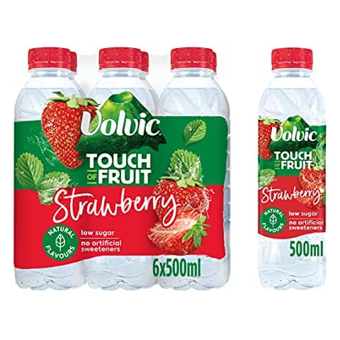 Volvic Touch of Fruit Strawberry Flavoured Water, 6x500ml Cover