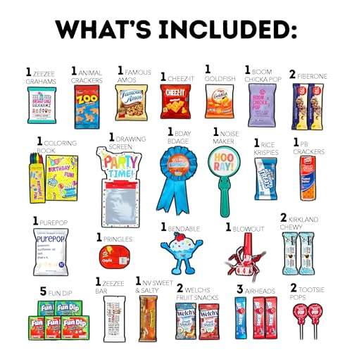 CRAVEBOX Birthday Care Package (50 Count) Snacks Food Cookies Bar Chips Party Variety Gift Box Pack Assortment Basket Bundle Mix Treat College Students Kids Teens - Image 3