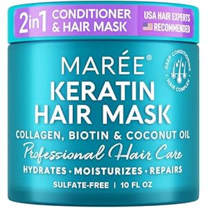 MAREE Hair Mask for Damaged Hair – Keratin Treatment Conditioner – Extremely Deep Conditioning Mask, Hydrating & Repairing, Keratina Mascarilla Para el Cabello