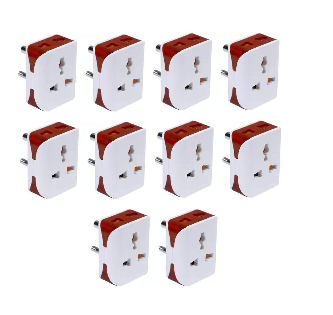 sauran Pack of 10 Pieces 5 Pin Universal Electrical Multi Plug Adaptor (ESP187)-picture-42