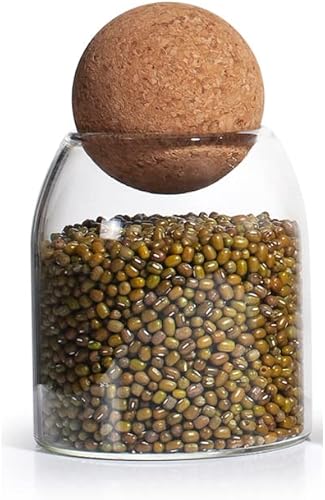 Miniatura 8 de Tarros de vidrio con tapas de corcho, tarro de caramelo con tapa, tarro de café para mostrador, tarro de galletas con tapas herméticas, tarro