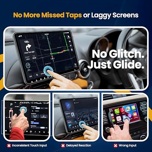 Image of OHAYO Screen Guard Combo for MG Windsor EV & EV Pro 2024-2025 | Compatible with Exclusive, Essence, Exclusive Pro & Essence Pro | 15.6 inch Infotainment Screen + 8.8 inch LCD Instrument Cluster Protector | Car Accessories (Not Tempered Glass)