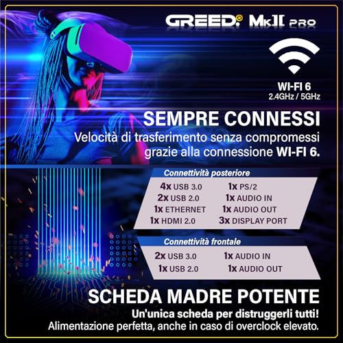 ® Mk2 Pro - 4K High End Gaming PC – Intel Core i7 12700F + RTX 5070 – computer RGB veloce + desktop raytracing da 4,9 GHz – 32 GB DDR4 RAM – Raffreddamento ad acqua -1TB SSD – WLAN + Win11 Pro - PC Desktop - Immagine 5