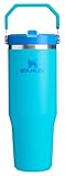 IceFlow 2&period;0 Flip Straw Tumbler with Handle 30 oz &vert; Twist On Lid and Flip Up Straw &vert; Leak Resistant Water Bottle &vert; Insulated Stainless Steel &vert; BPA-Free &vert; Splash