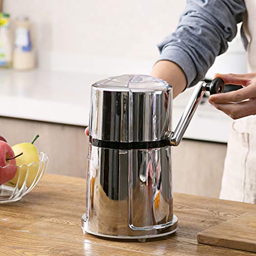 LYHD Edelstahl Manuelle Eiscrusher, Kleine Eiscrusher, Sand Maschine Manuelle Eismaschine, Home & Commercial – Bild 3