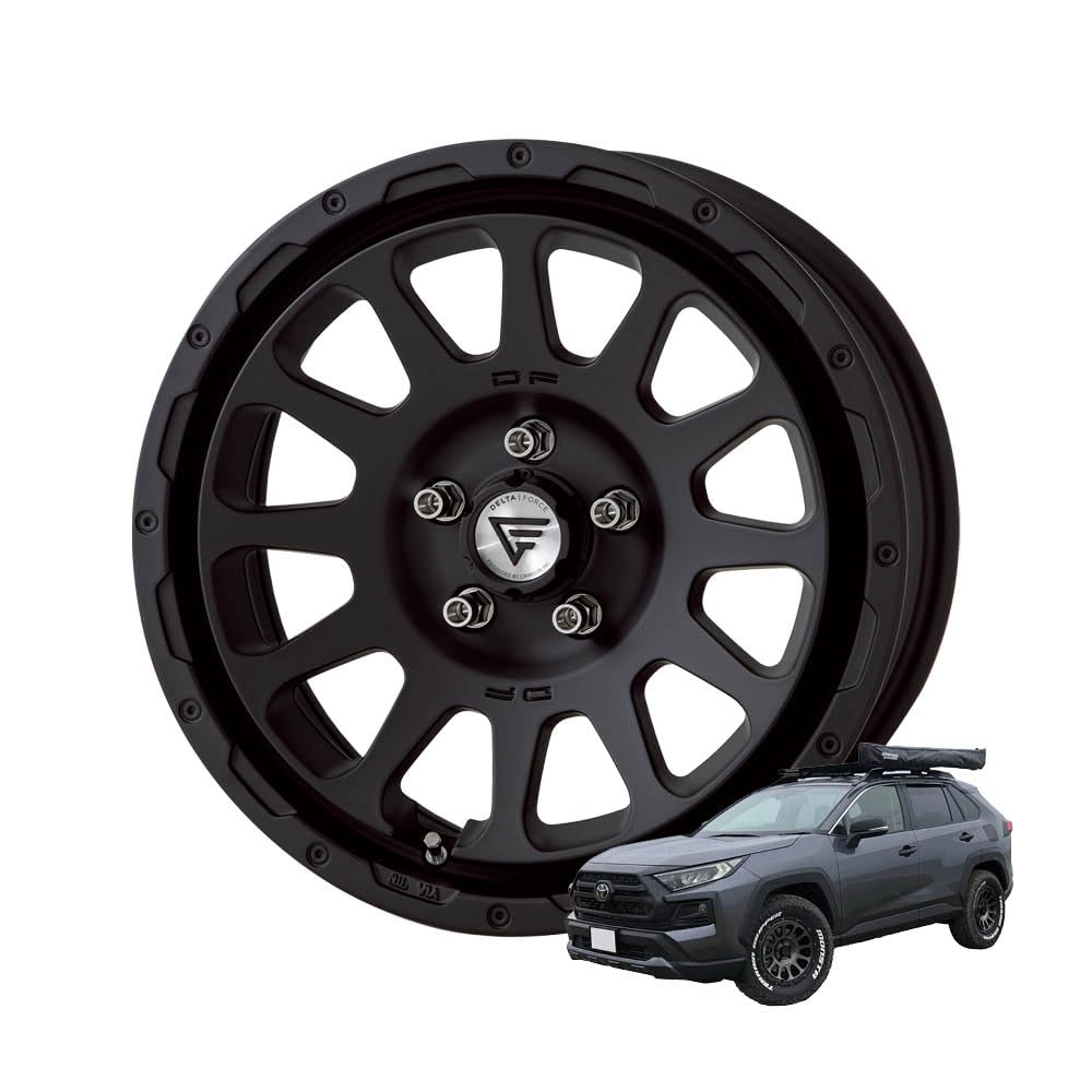 (最終値下げ)DELTA FORCE OVAL 17インチ　インセット32 DELTA FORCE OVAL 17インチ 7.0J +32 5-114.3 ブラック