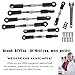 RCMYou Aluminum Turnbuckles Camber Links Upgrades Part for 1/10 Slash 2WD/Stampede 2WD/Rustler 2WD/Bandit 2WD, Alloy Turnbuckles Camber Links Hops Up,Titanium
