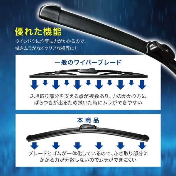 Amazon | INEX エアロワイパー フロント 左右 リア 3本セット 1台分