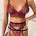FPXNBONE Babydoll Pijamas Disfraces Vestido,Lace Cross Underwear, Split Sexy Suit-M,Lace Ropa de...