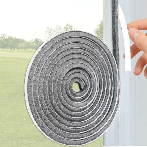Yomirduy 33 Ft Weather Stripping for Windows Doors 0.35" Wide x 0.35" Thick