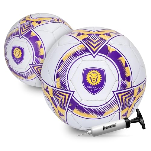 Image of Franklin Sports Official MLS Team Soccer Balls - Official Size 5 Soccer Balls - Regulation Size + Weight Soccer Ball for Kids + Adults - Boys + Girls Soccer Ball - Air Pump Included