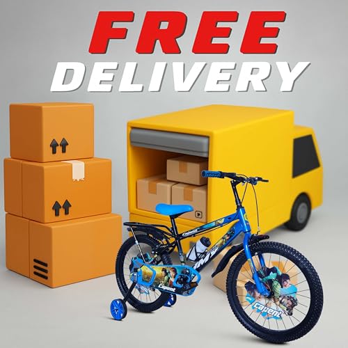 Image of CAPENT BMX 20T Cycle for Kids Girls with Balance Wheel & Back Carrier | Rigid Fork | Frame 12.5 Inch | Ideal for 6 to 9 Years Girls Kids Bike (Blue)