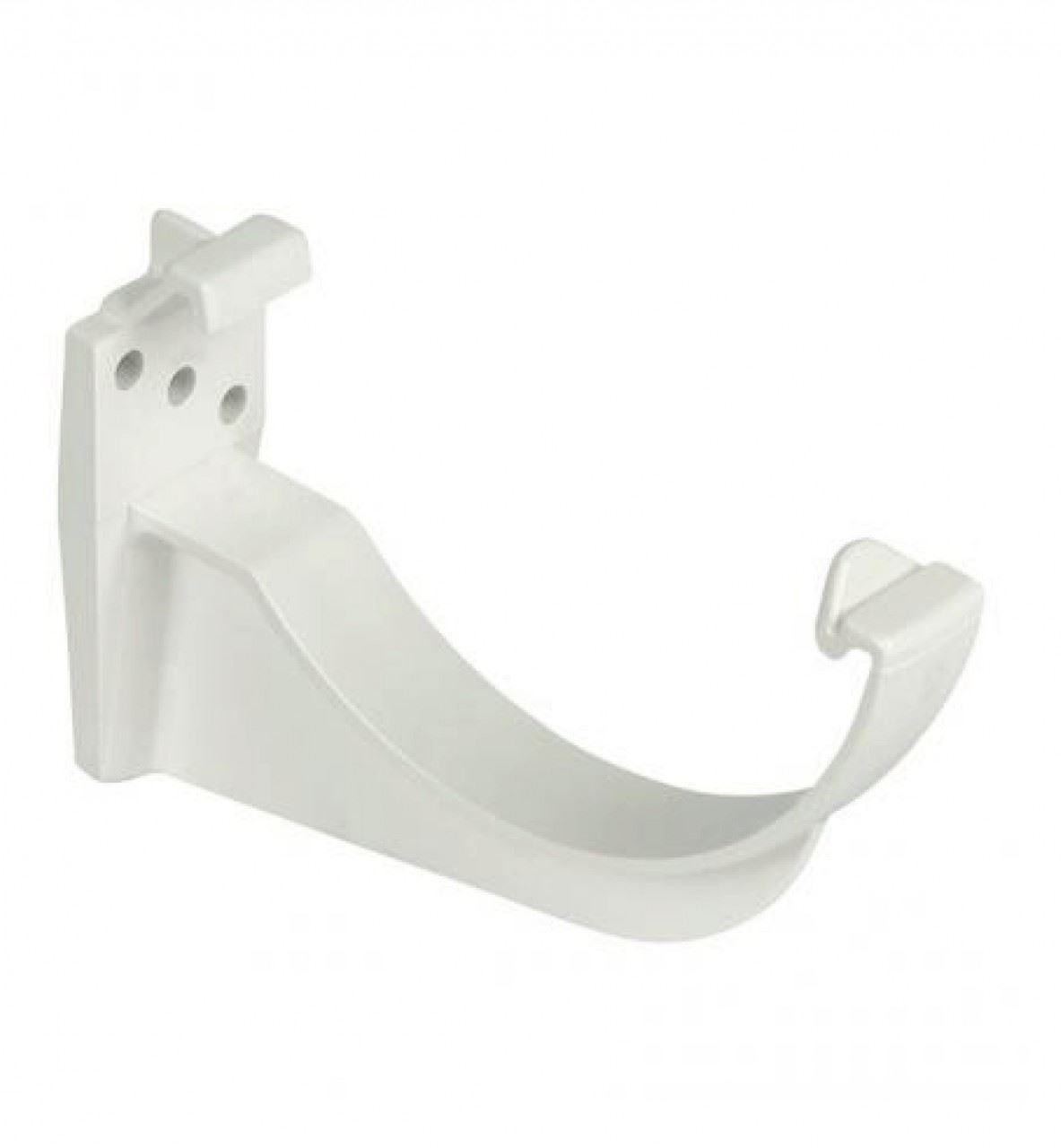 FLOPLAST 112mm Half Round Fascia Gutter Bracket - White