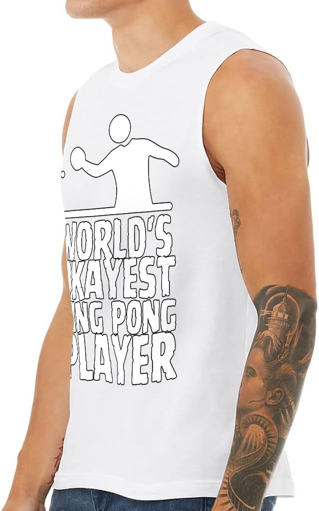 Ping Pong Player Jersey Muscle Tank - Table Tennis Gifts