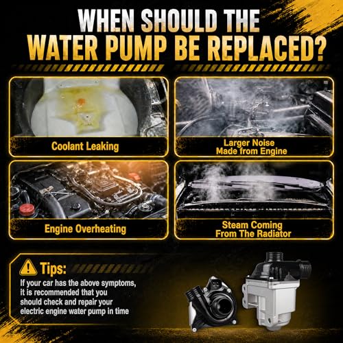 Electric Engine Water Pump Compatible with BMW 335i 535i X3 X5 2007-2018 by COWTATAL - Used condition - Image 5