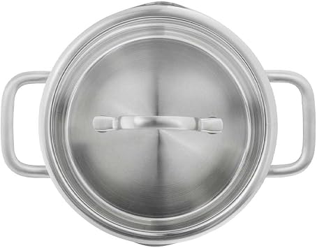 ZWILLING TrueFlow 4-Piece Saucepan Set with Glass Lid Suitable for Induction Cookers Uncoated Stainless Steel Matted Silver