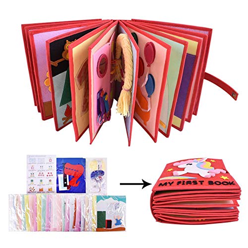 For Sale! Baby Cloth Book Handmade Material Package Parent-Child Toy Montessori Free Cut Cloth Book ...