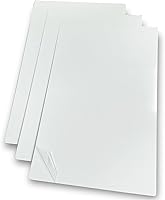 Vista 1 de Aleación de aluminio Sublimación Espacios en blanco 300 x 450 X1mm 3PCS Metal Photo Signs Round Corners Plate Pure White Paquete de 3