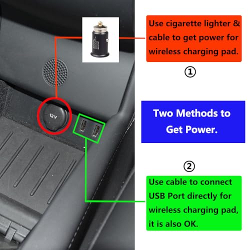 Chargeur voiture sans fil Tesla Model S/X console centrale - 4