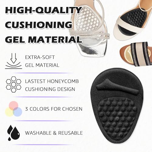 Image of Metatarsal Pads Women: Invisible Ball of Foot Cushions for Heels | Relieve foot pain & stop sliding! Our invisible, reusable heel cushions offer all-day comfort without adding bulk(2 Pairs)
