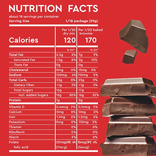 Image of Duncan Hines Family Size Dark Chocolate Fudge Brownie Mix, 18.2 oz.