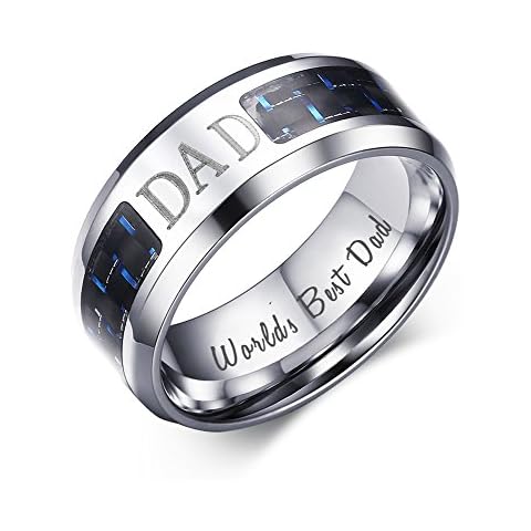 Bague VNOX "World's Best Dad" Cover