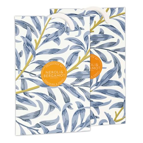 The Master Herbalist Neroli & Bergamot Scented Wardrobe Freshener in a William Morris Inspired Willow Design