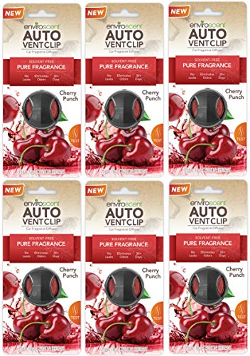 Enviroscent Auto Vent Clip - 6 Pack (Cherry Punch)