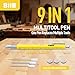 BIIB Valentines Day Gifts for Him, Gifts for Men 9 in 1 Multitool Pen, Birthday Gifts for Men, Mens Gifts for Dad Him Husband, Dad Gifts from Daughter Son, Personalized Gifts Ideas, Tools Cool Gadgets