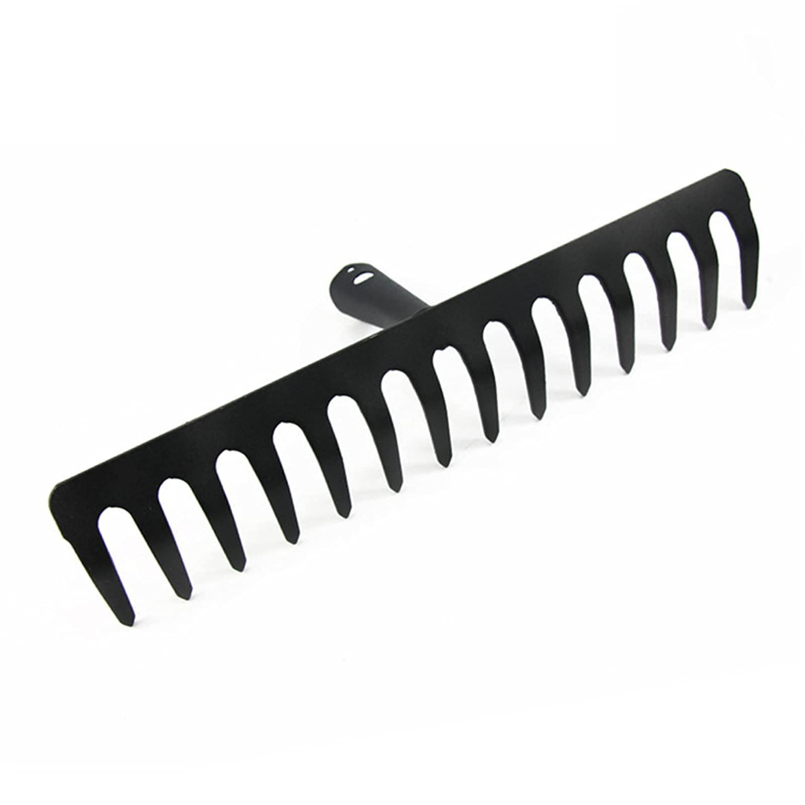 Rastrello per foglie da prato, Rastrello agricolo in acciaio for impieghi gravosi, rastrello for fieno a 14 denti, for foglie, prato, erba, giardino
