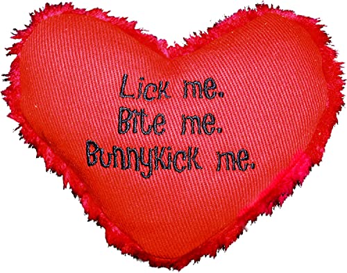 Yeowww Hearrrt Attack Catnip Toy, Lick Me Bite Me Bunnykick Me