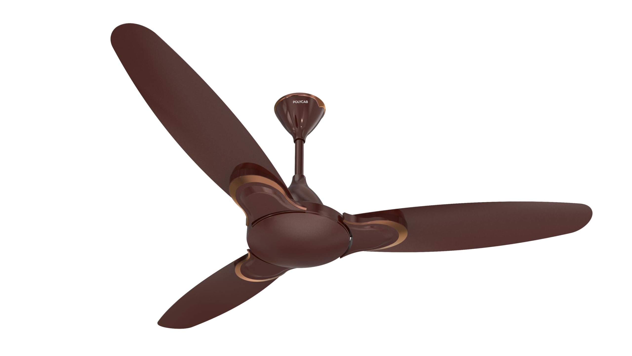 Polycab 1200mm Ceiling Fan Vital Petal Hs 1 Star (Espresso Brown)-image-1