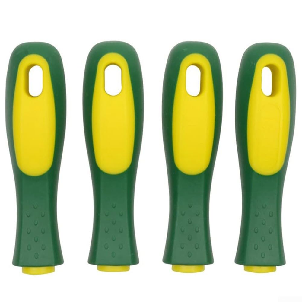 Lot de 4 poignées en caoutchouc pour limes en métal et bois ergonomiques pour une meilleure prise en main (trou rectangulaire de 15,2 cm)