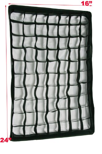 Ephoto Honeycomb Grid Photography Video Softbox 2400 Watt Boom Hair Lighting Kit & 10 X 12 Black Muslin Background Stand Set Hgd2-1012B #TOP2