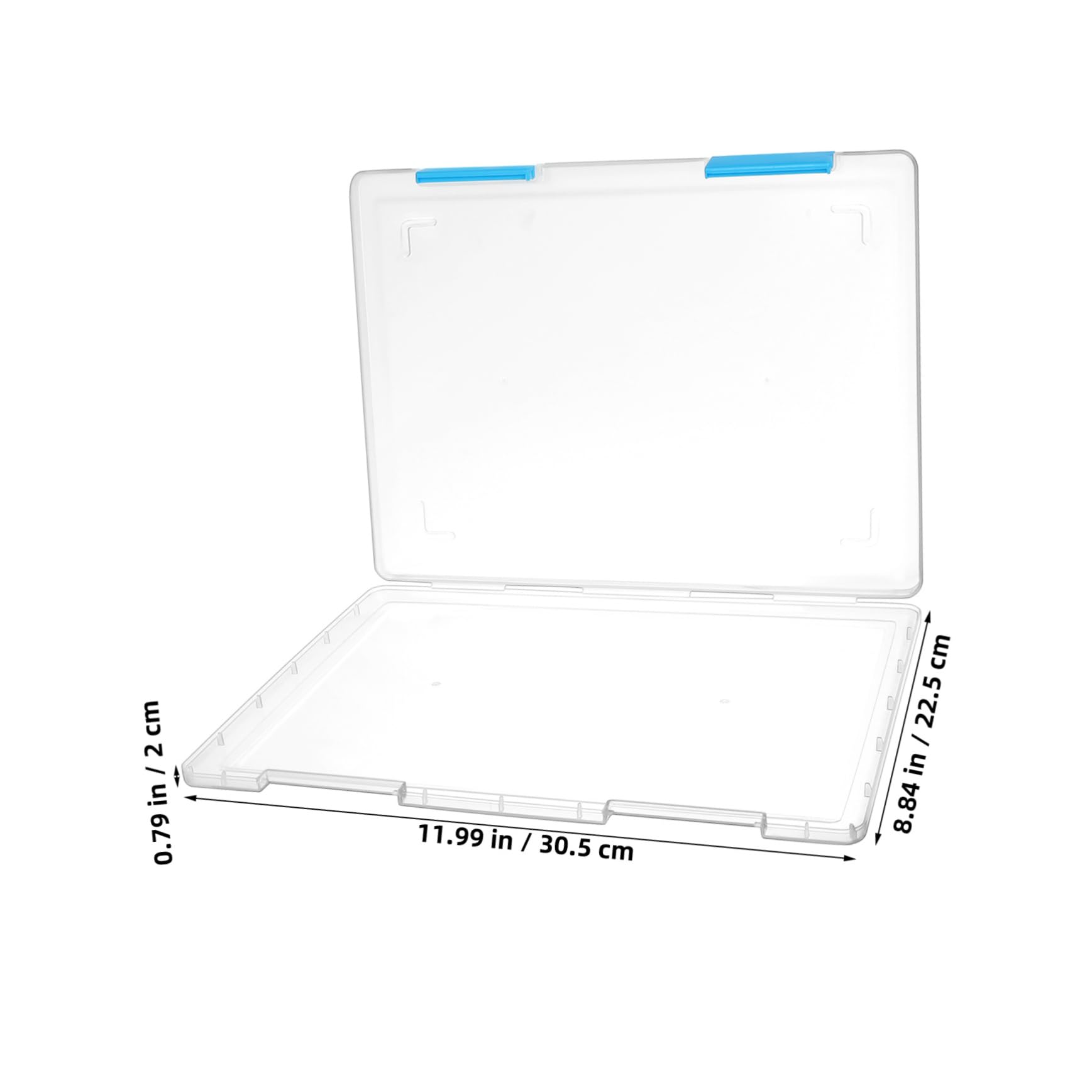 Gadpiparty 4piezas Caja Organizadora De Escritorio Transparente Unidades Contenedor Estuche Para Supplies De Oficina Caja De Almacenamiento Con Tapa