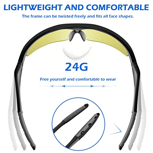 Image of OXG 12 Pack Safety Glasses, ANSI Z87.1 Protective Eyewear for Men Women