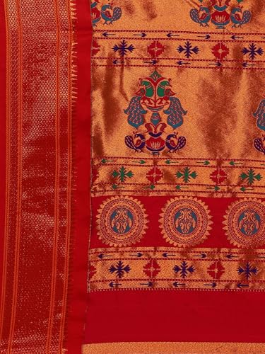 Varkala Silk Sarees paithani silk saree in soft silk – image 6