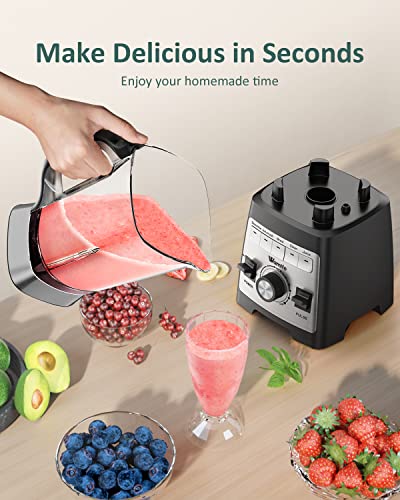 Wamife Professional Countertop Blender - Commercial Blender With Stepless Speed, Blenders For Kitchen With 5 Presets & 70 Oz Tritan Container, High-Speed Smoothie Maker For Shakes And Smoothies #TOP3