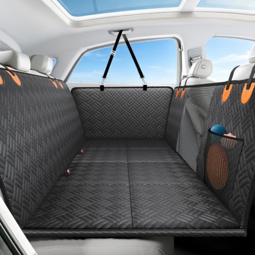PROZAR Dog Car Seat Cover for Back Seat, Hard Bottom Back Seat Extender, Back Seat Pet Cover for...
