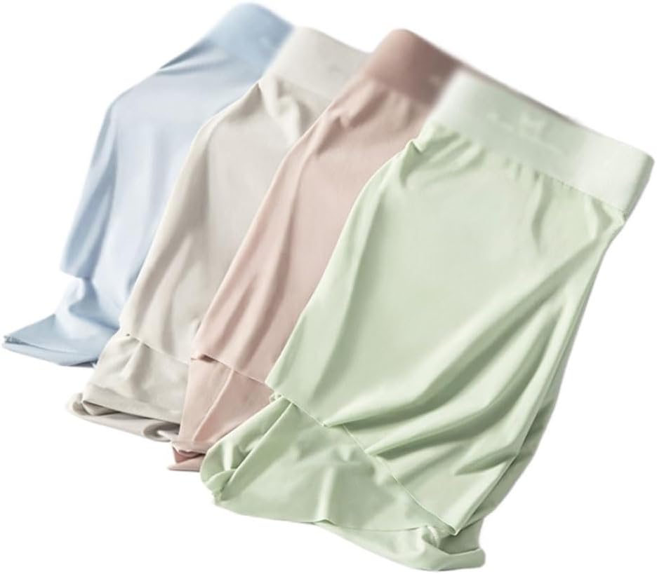 Ice Men's Underwear Traceless Mid Waist Solid Color