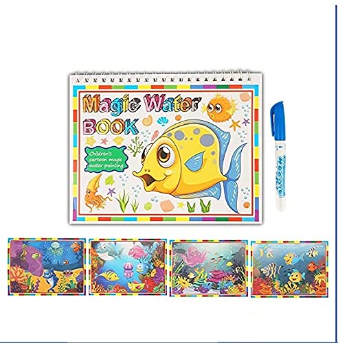 Chocozone Reusable Magic Water Book for Kids with 4 Pages Colouring Book for Kids Learning Toys for 4 Years Old (B096Z9C84Z) Amazon Price History, Amazon Price Tracker