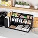 Mind Reader Extra Large Cup and Condiment Station, Countertop Organizer, Coffee Bar, Kitchen, Stirrers, 24