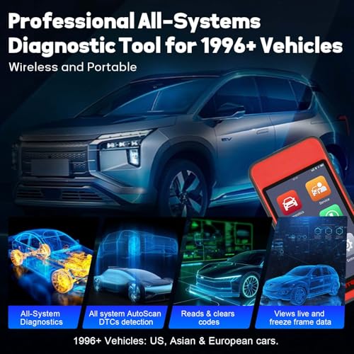 Autel MaxiDiag MD909 PRO All-Systems OBD2 Diagnostic Scanner, 11 Services, CAN FD & DoIP, Upgraded from MD808PRO/MD906, FCA AutoAuth, Lifetime Free Updates, 1996+ US, Asian & European Vehicles - Image 4