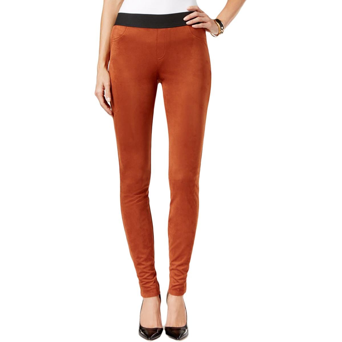 Inc Womens Faux Suede Skinny Leggings